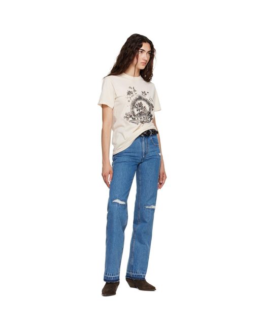 Isabel Marant White Off- Zewel T-Shirt