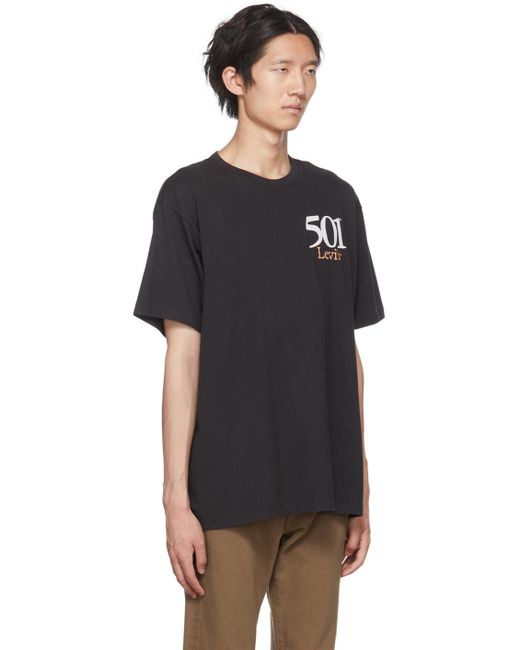 Levi's Black Printed T-shirt for men