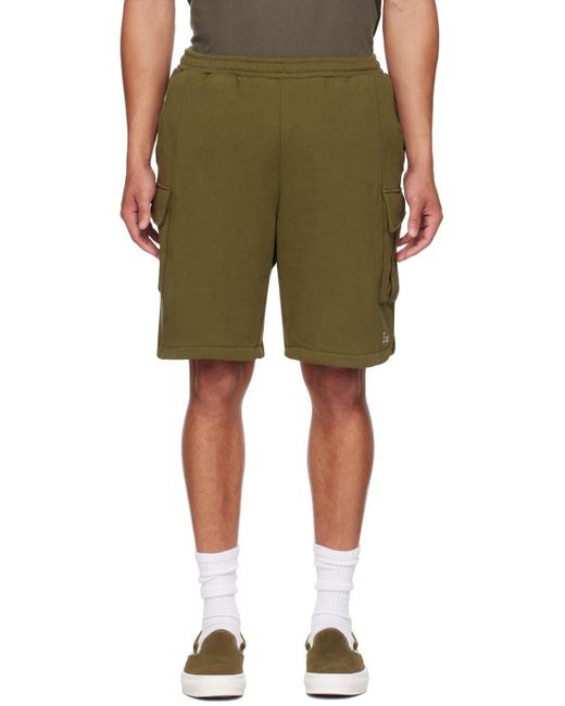 Dime Green Heavy Cargo Shorts for men