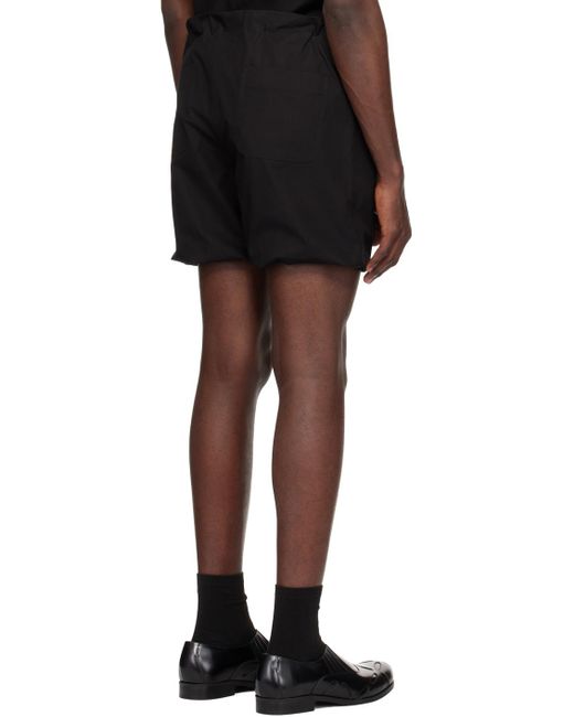 we11done Black Puff Shorts for men