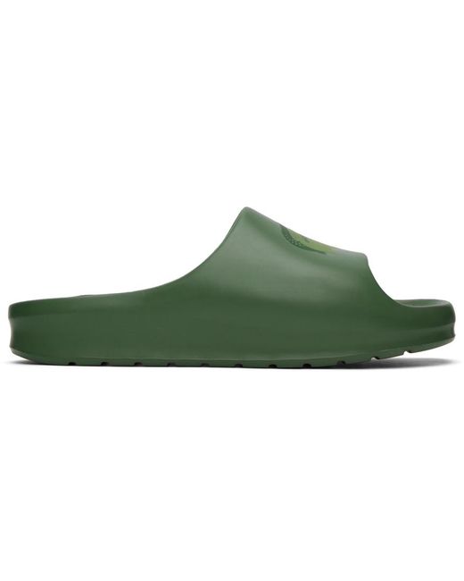 Lacoste Green Croco 2.0 Slides for men