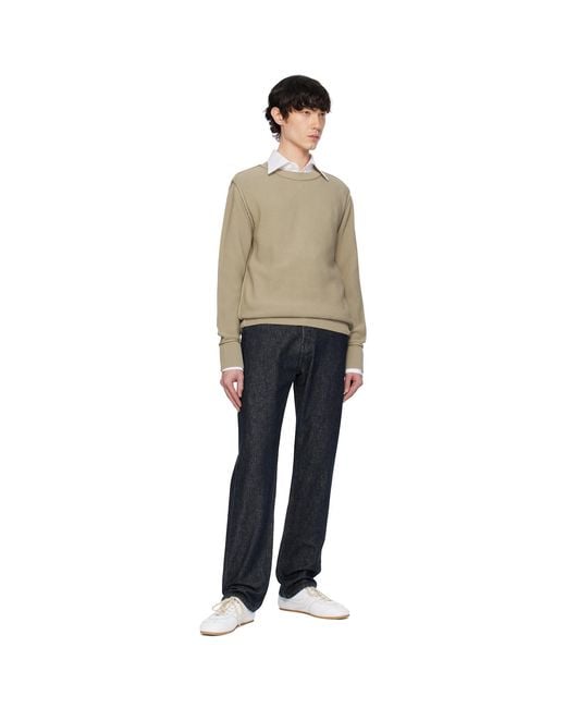 Moncler Natural Textu Cotton Sweater for men