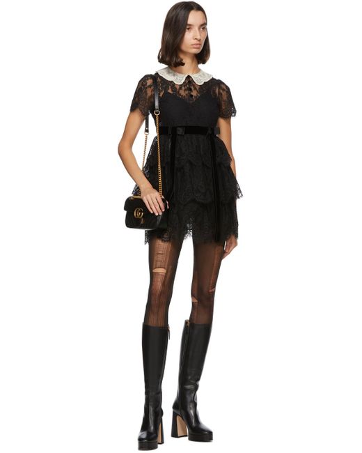 Gucci Distressed Tights in Black | Lyst