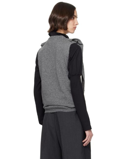 HODAKOVA Knitted Sleeve ベスト Black