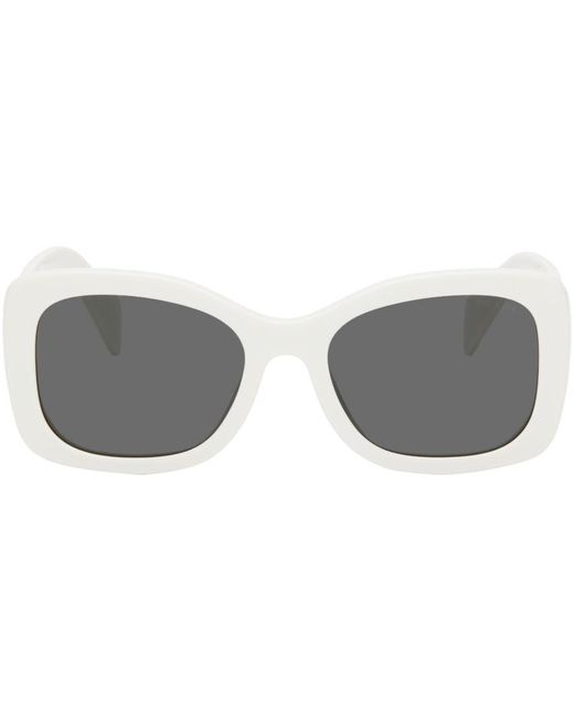 Prada Black White Square Sunglasses
