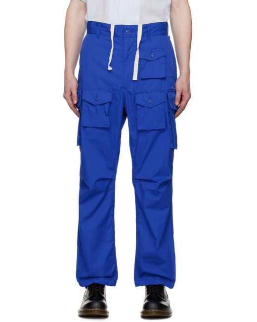 Engineered Garments Blue Fa Cargo Pants for Men Lyst
