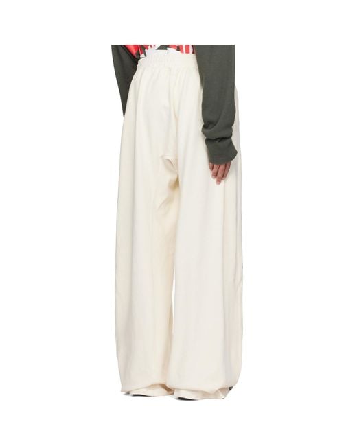 RIVINGTON roi Rebis White Off- Faster Flight Sweatpants for men