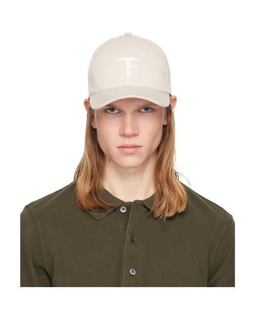 Tom Ford Green Off Brushed Cotton Cap for men