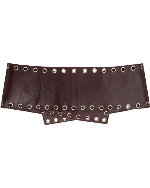 Belle Anna Brown Burgundy Dilara Belt