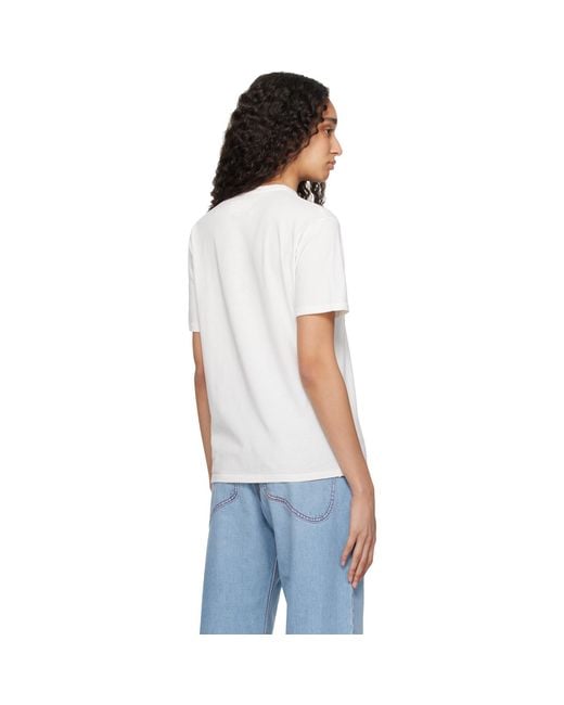 ERL White 'california' Signature T-shirt