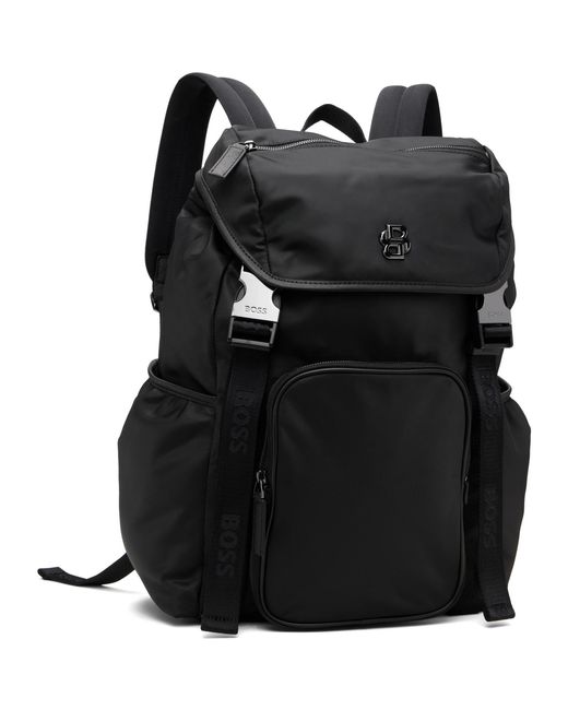 Boss Black Double B Monogram Backpack for men