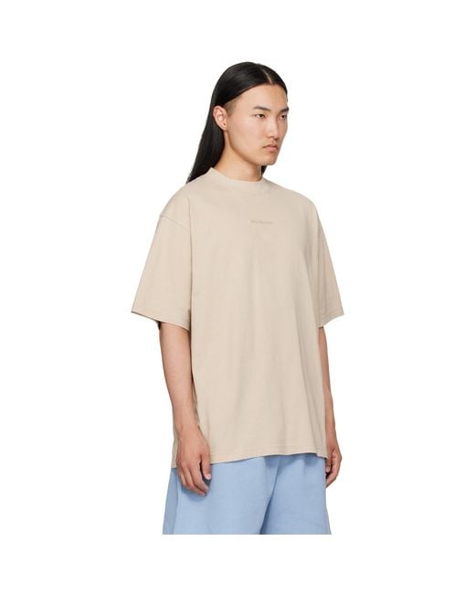 Balenciaga Natural Distressed T-shirt for men