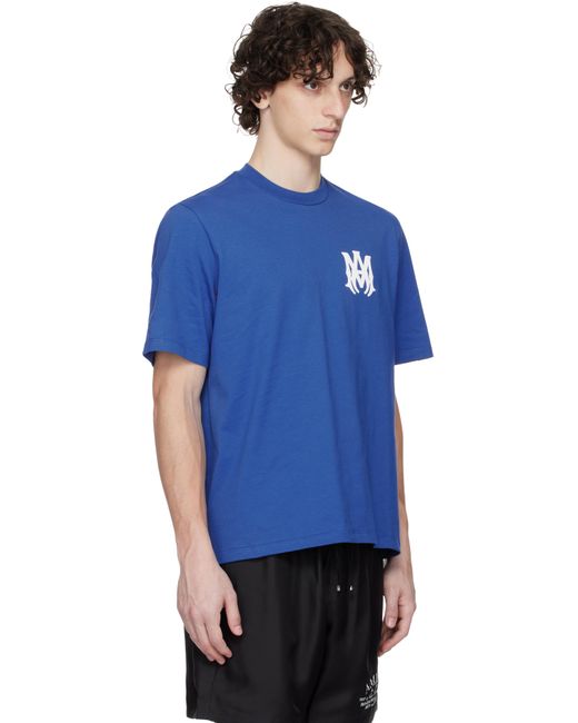 メンズ Amiri ブルー Ma Core Logo Tシャツ Blue