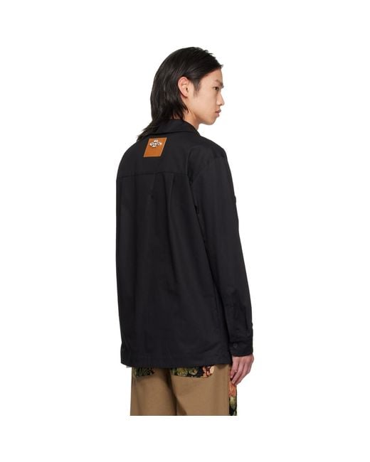 Simone Rocha Black Military Overshirt for men