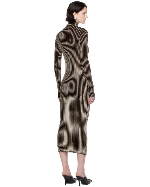 Jean Paul Gaultier Black The Body Morphing Knitted Dress