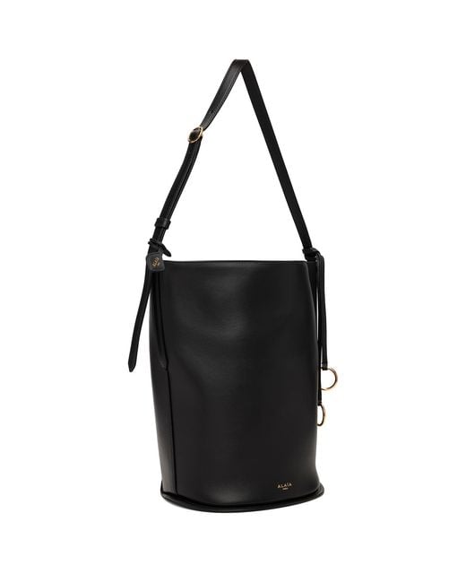 Alaïa Black Hip Small Bucket Bag