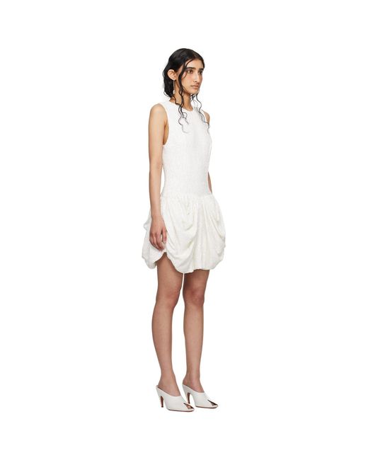 Wed Black Ssense Exclusive Bubble Hem Minidress