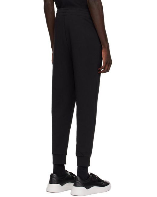 HUGO Black Drawstring Sweatpants for men