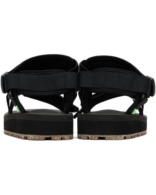 Suicoke Black Depa-2cab-eco Sandals for men