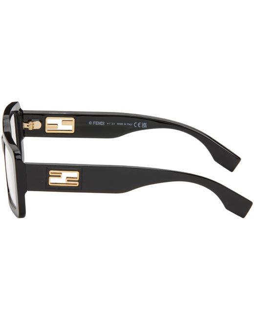 Fendi Black Baguette Glasses