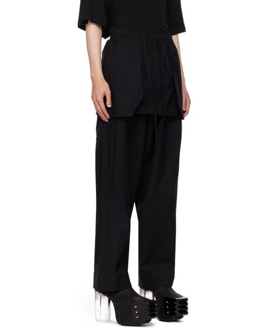 Julius Black Armo Wide Trousers for men
