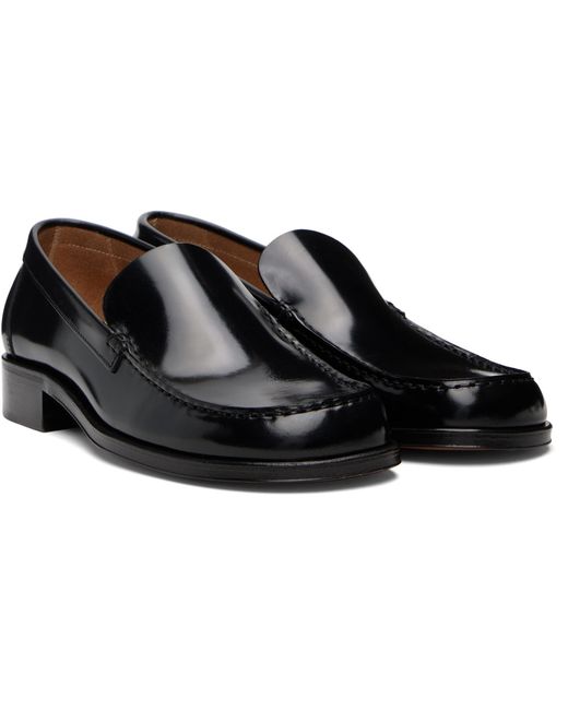Lemaire Black Calfskin Loafers