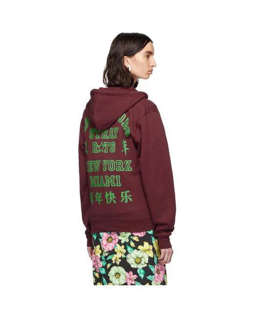 Marc Jacobs Stray Rats X The Hoodie in Red | Lyst