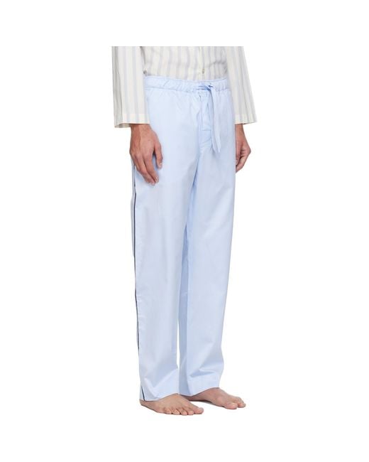 Tekla White Sateen Pyjama Pants for men
