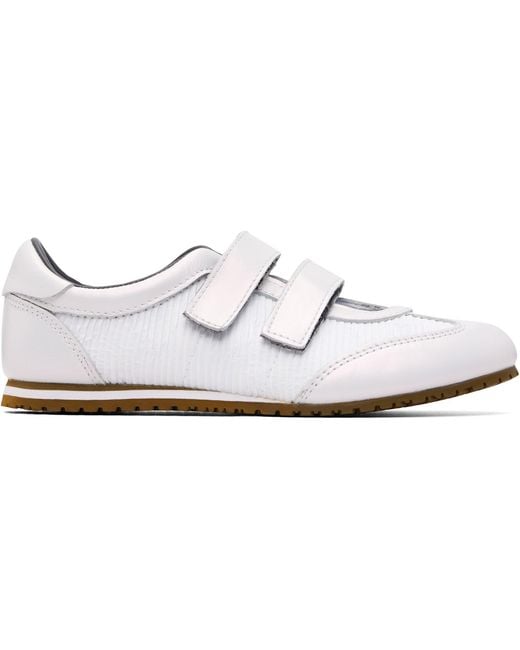 Vans White Lx Mary Jane Slp Sneakers