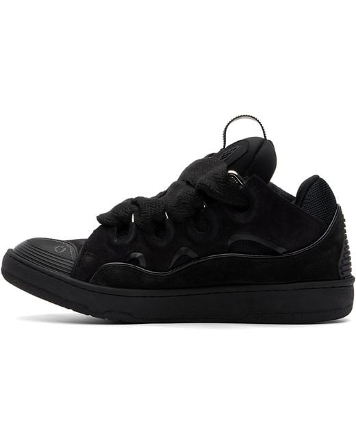 Lanvin Black Curb Sneakers for men