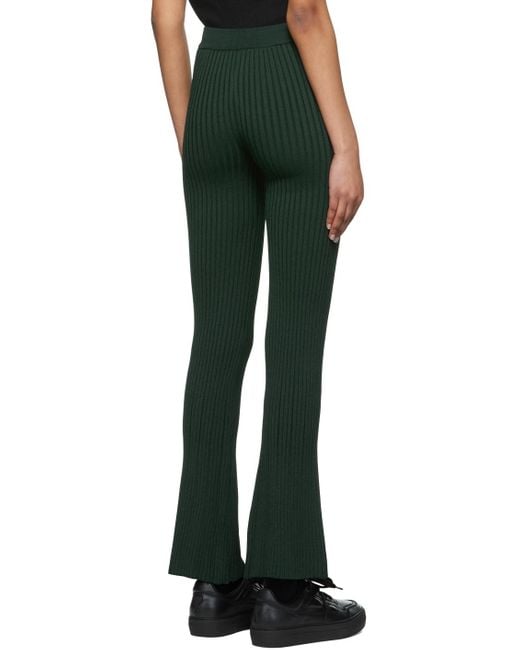 AMI Black Viscose Lounge Pants