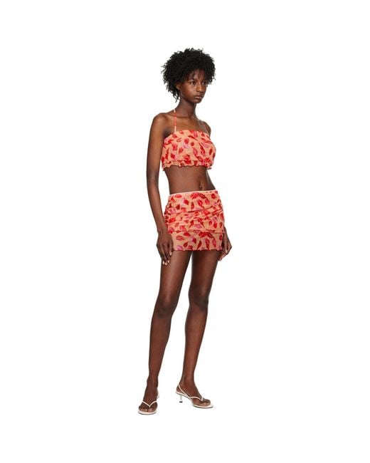 Marco Rambaldi Red Graphic Camisole