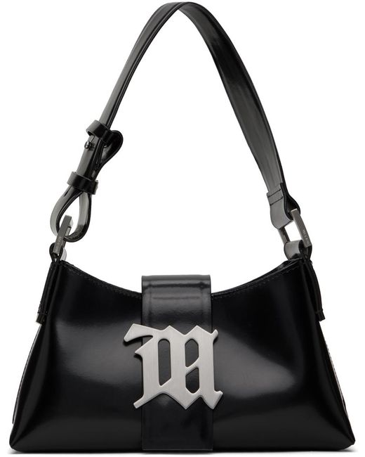 M I S B H V Black Small Leather Shoulder Bag