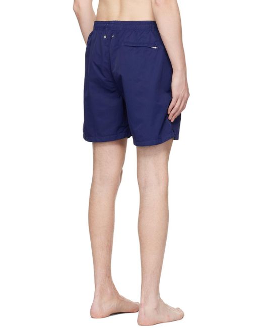 Norse Projects Blue Navy Hauge Swim Shorts for men