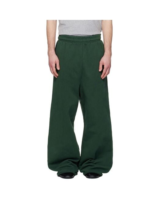 Entire studios Green Full Sweatpants for men