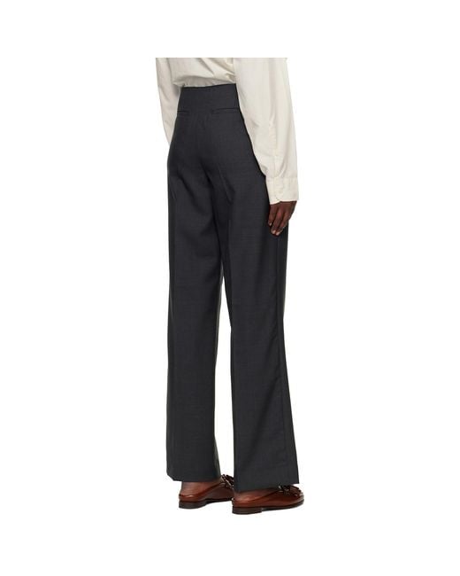 mfpen Black Taper Trousers