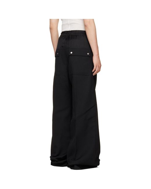 Rick Owens Black Tower Wide Bela Trousers for men