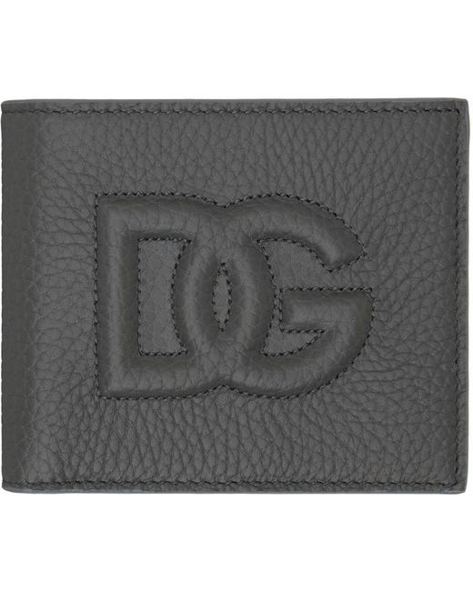 Dolce & Gabbana Gray Logo Bifold Wallet for men