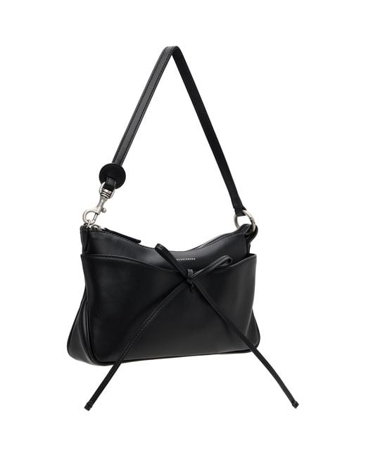 MARGE SHERWOOD Black Ribbon Pochette Bag
