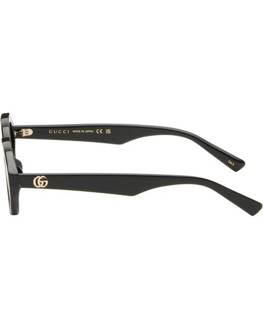Gucci Black Simple Fit Sunglasses