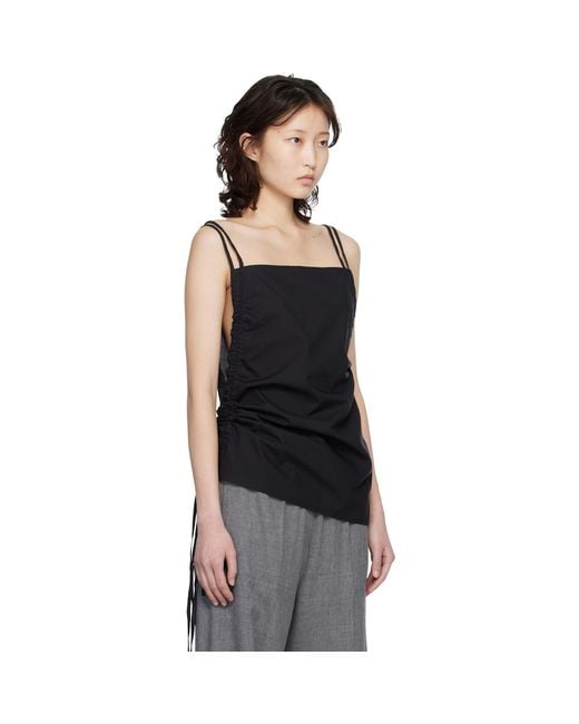 Baserange Black Pictorial Strap Camisole