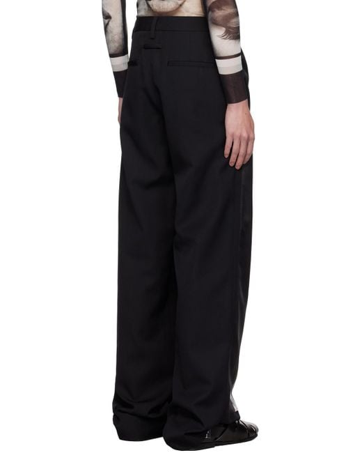 Jean Paul Gaultier Black 'The Body Marinière' Trousers for men