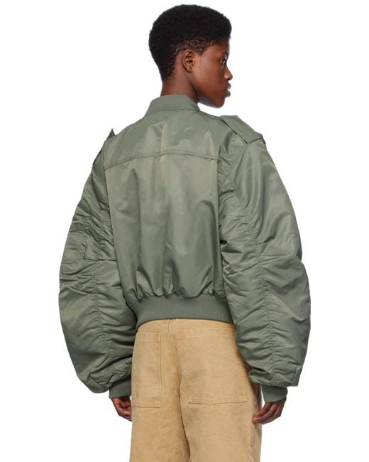 Entire studios Green A-2 Bomber Jacket