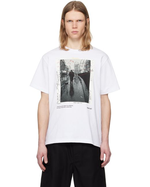 Sacai Black 'James Dean' T-Shirt for men
