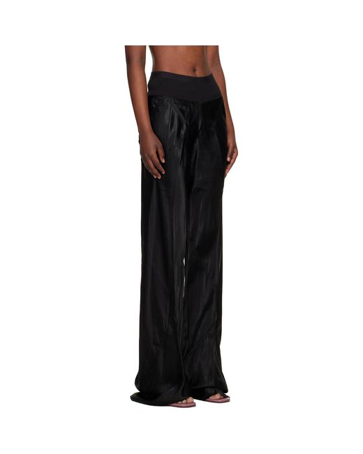 Rick Owens Black Temple Bias Trousers
