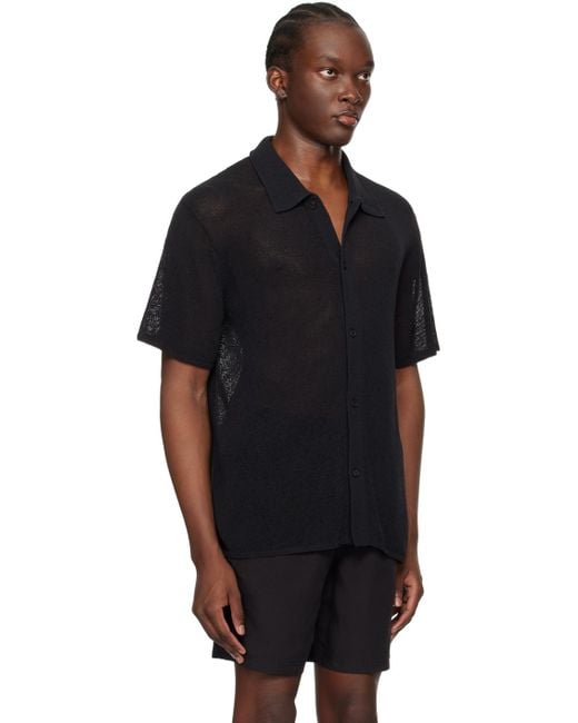 Saturdays NYC Black Kenneth Shirt for men