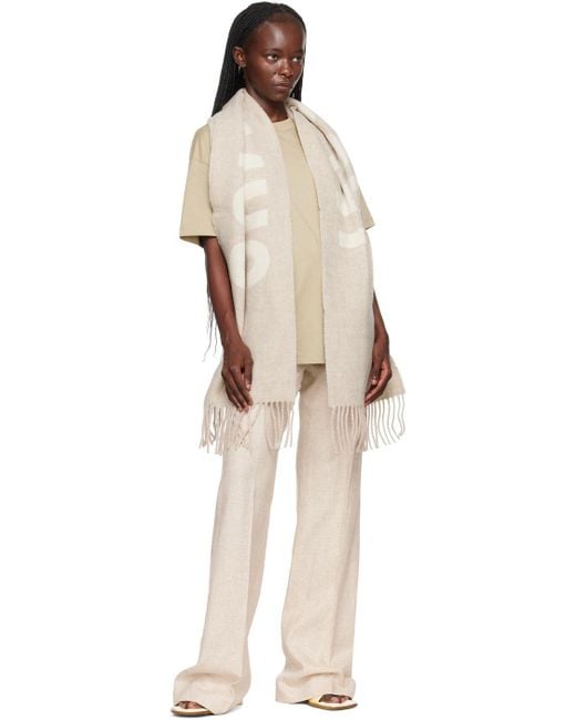 jacquemus beige scarf
