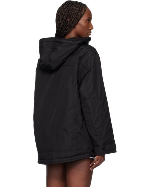 Coperni Black Asymmetric Parka