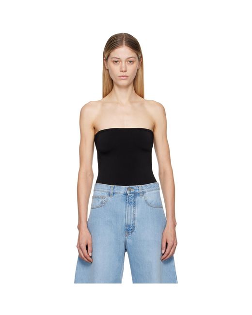 Alaïa Black Strapless Bodysuit