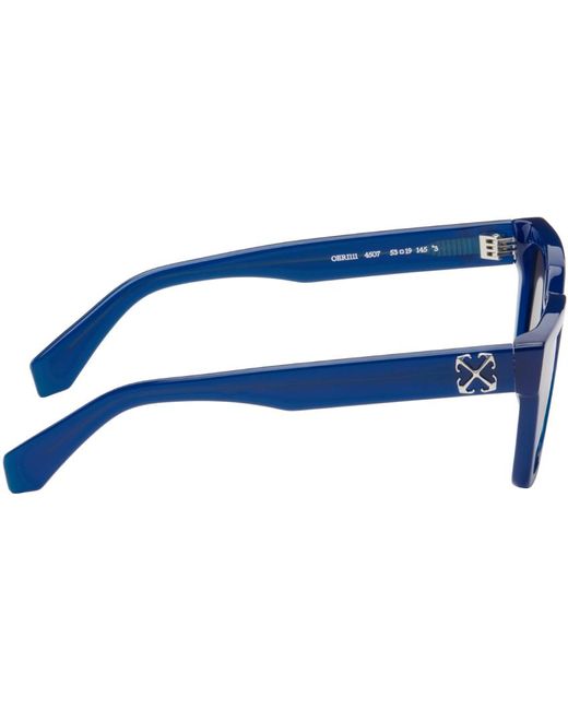 Off- lunettes de soleil branson bleues Off-White c/o Virgil Abloh pour homme en coloris Blue